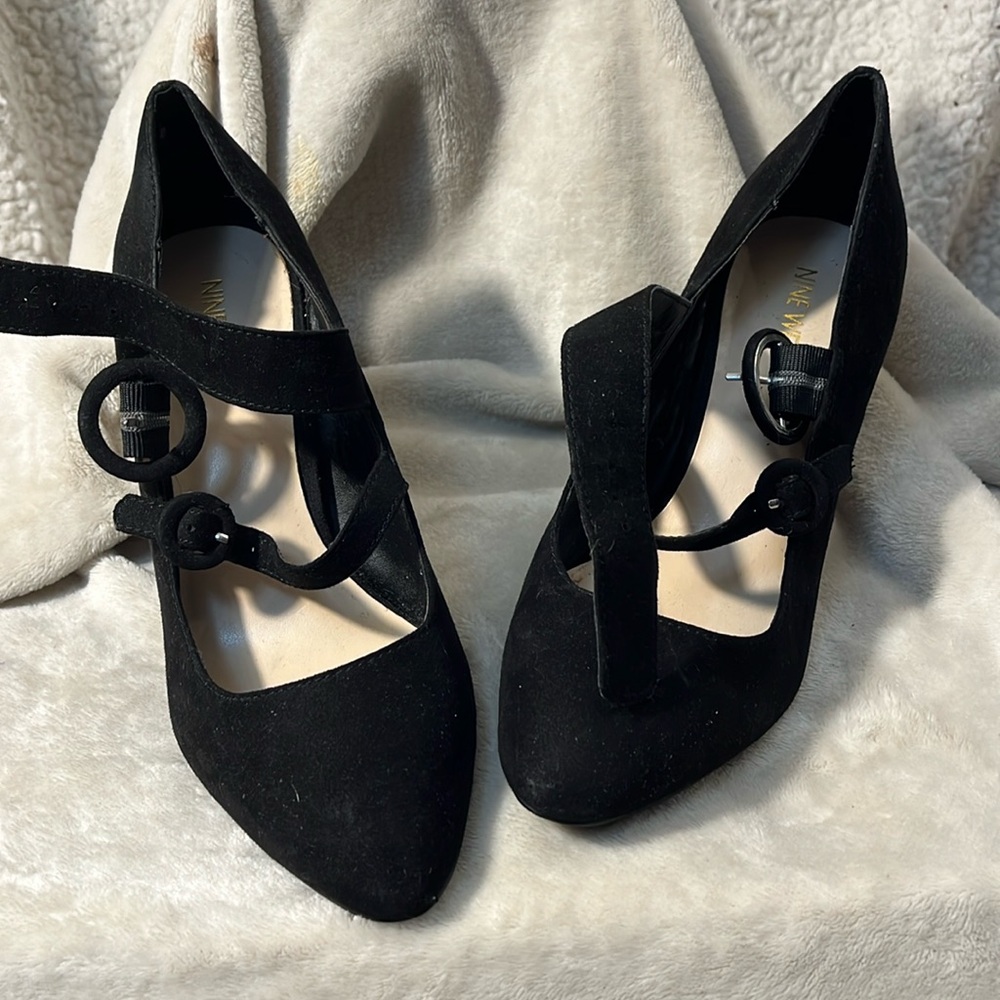 Nine West Women’s Sesaeed Black Heel Dress  Shoes 👠